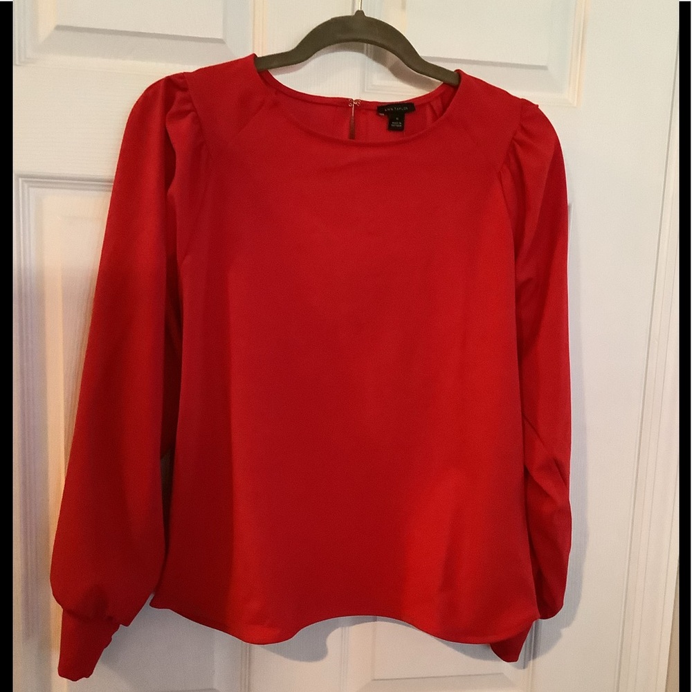 Ann Taylor jersey knit blouse sz M NWT